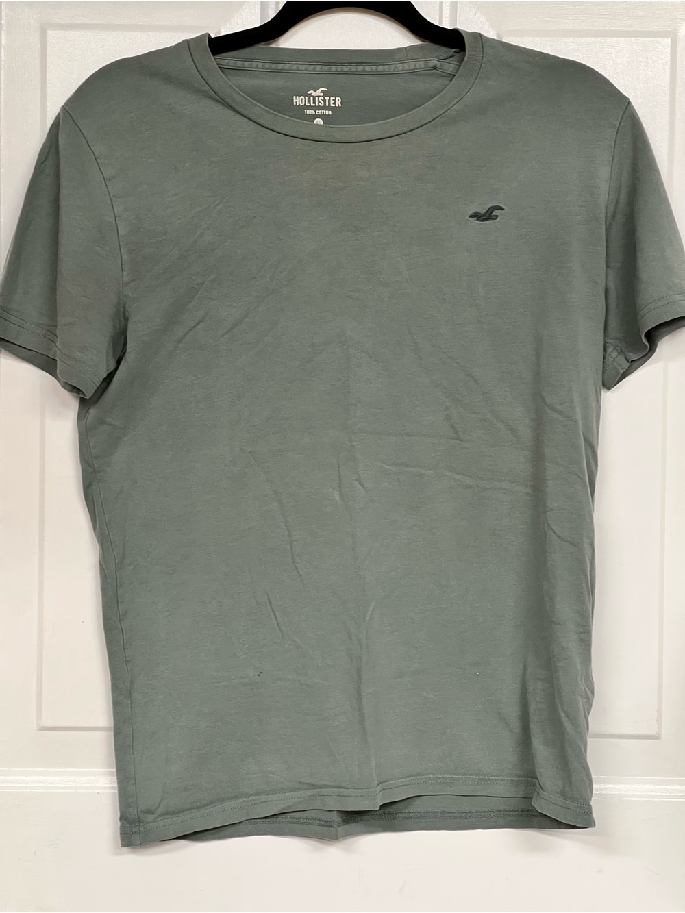 Hollister Sage Green Crew Neck T-Shirt